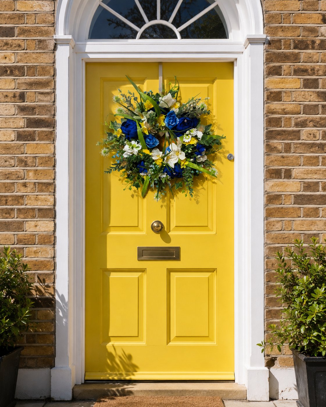 Spring Peony and Narcissus Wreath