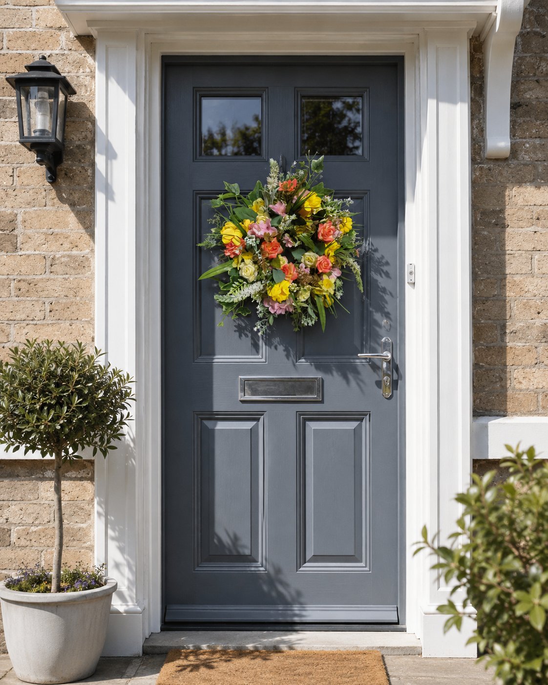 Sunlit Petals Wreath