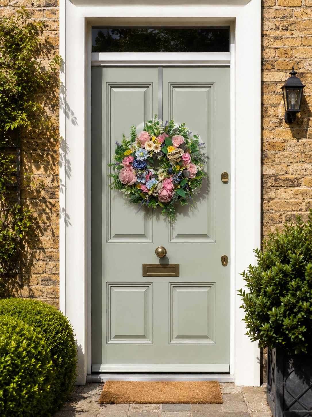 Springtime Elegance Floral Wreath