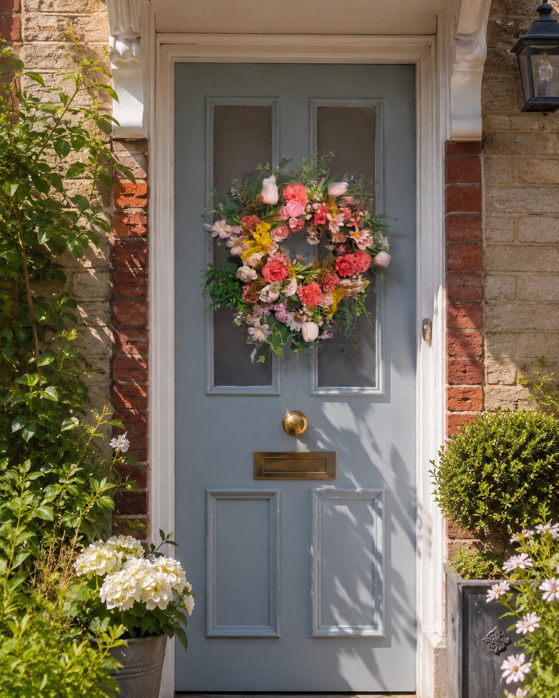 Blooming Garden Delight Wreath - Handcrafted by Steve's Wreath Decs