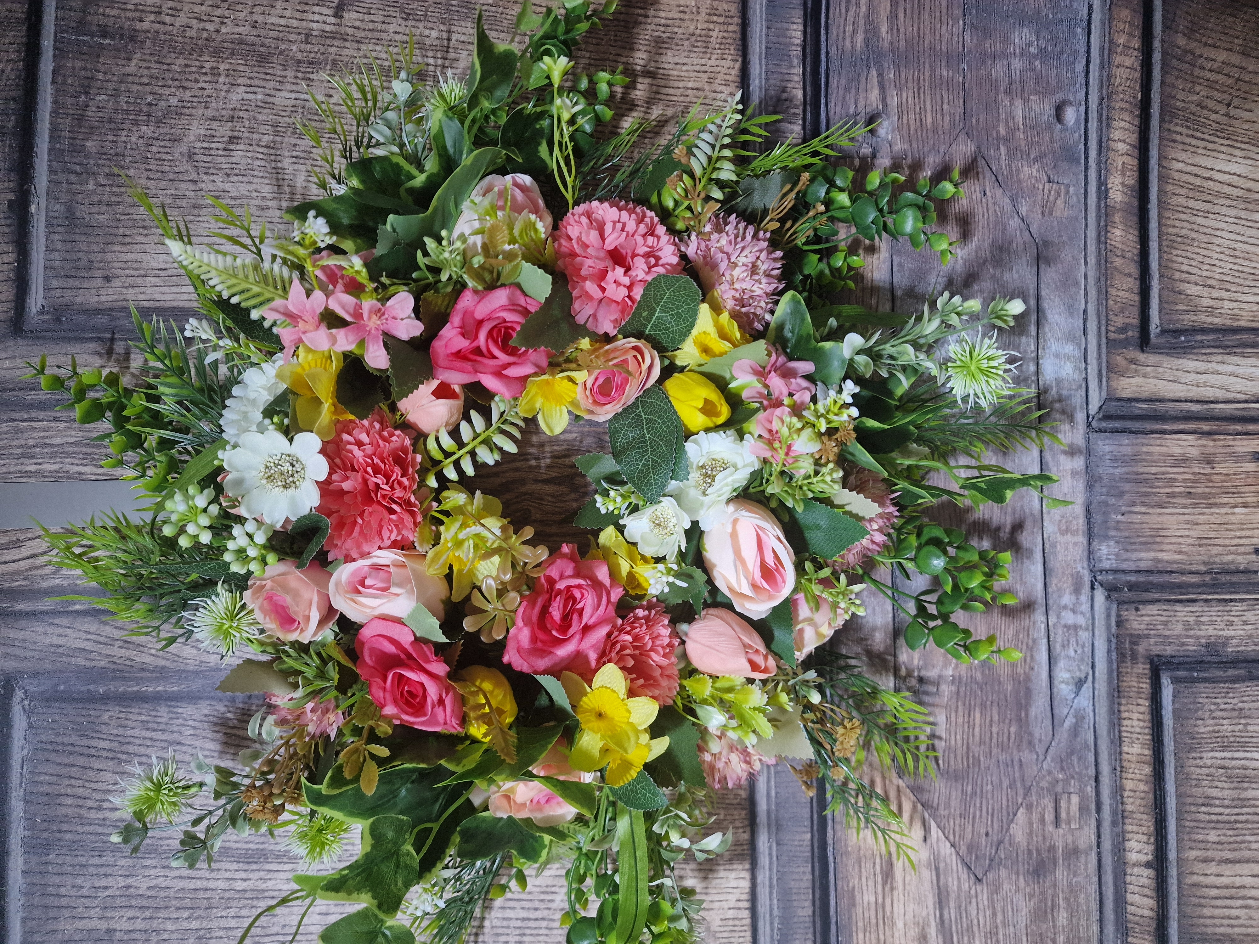 Spring through Easter Wreath - Handcrafted by Steve's Wreath Decs