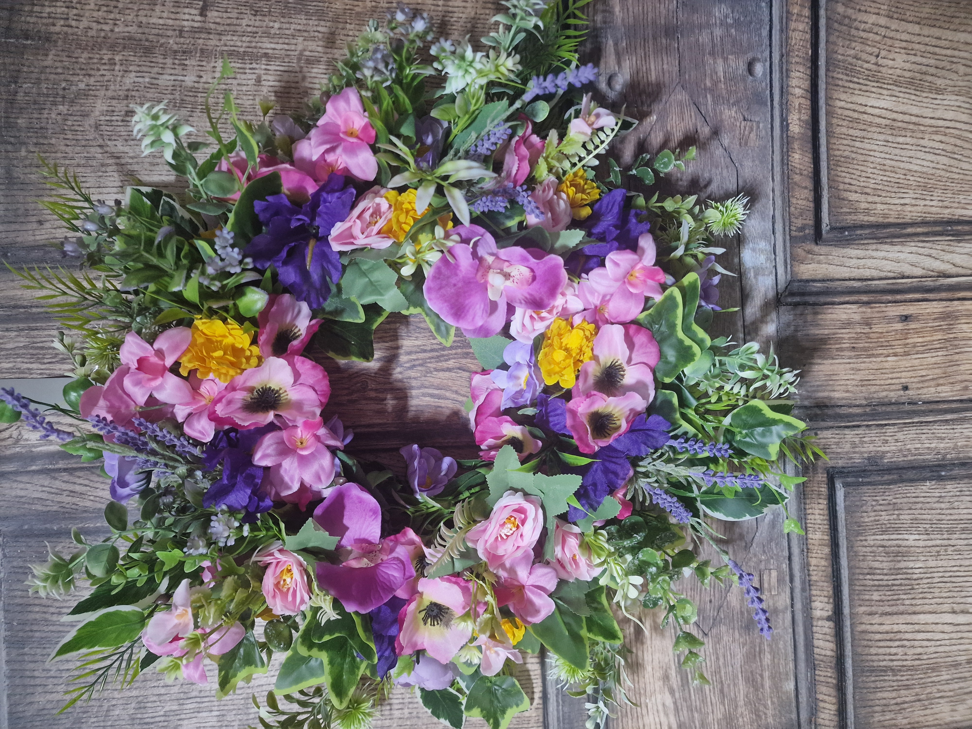 Whimsical Blossom Wreath - Handcrafted by Steve's Wreath Decs