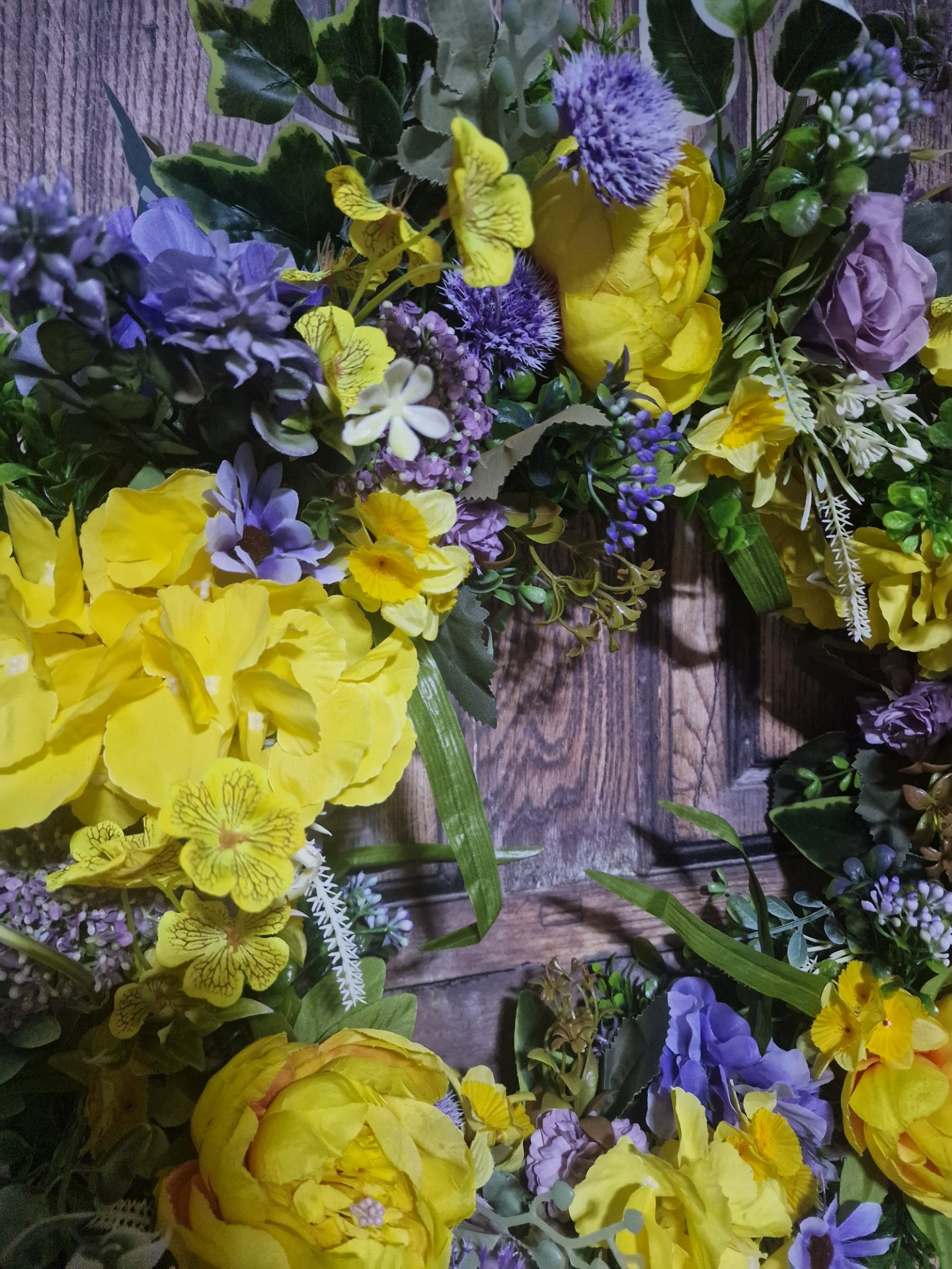 Sunny Lavender Bliss Wreath - Handcrafted by Steve's Wreath Decs