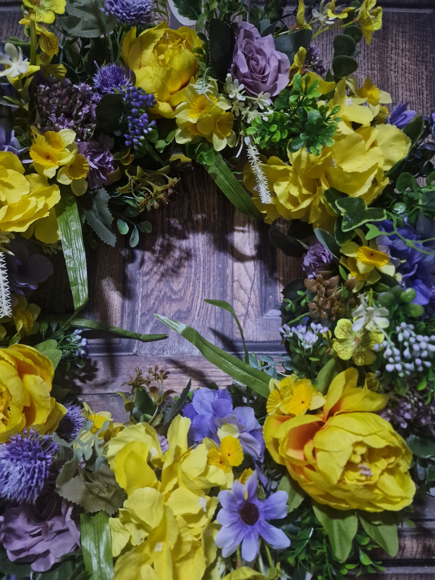 Sunny Lavender Bliss Wreath - Handcrafted by Steve's Wreath Decs