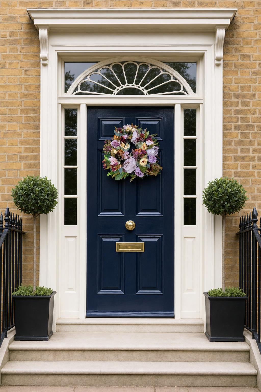 Blush and Autumnal Peony Wreath