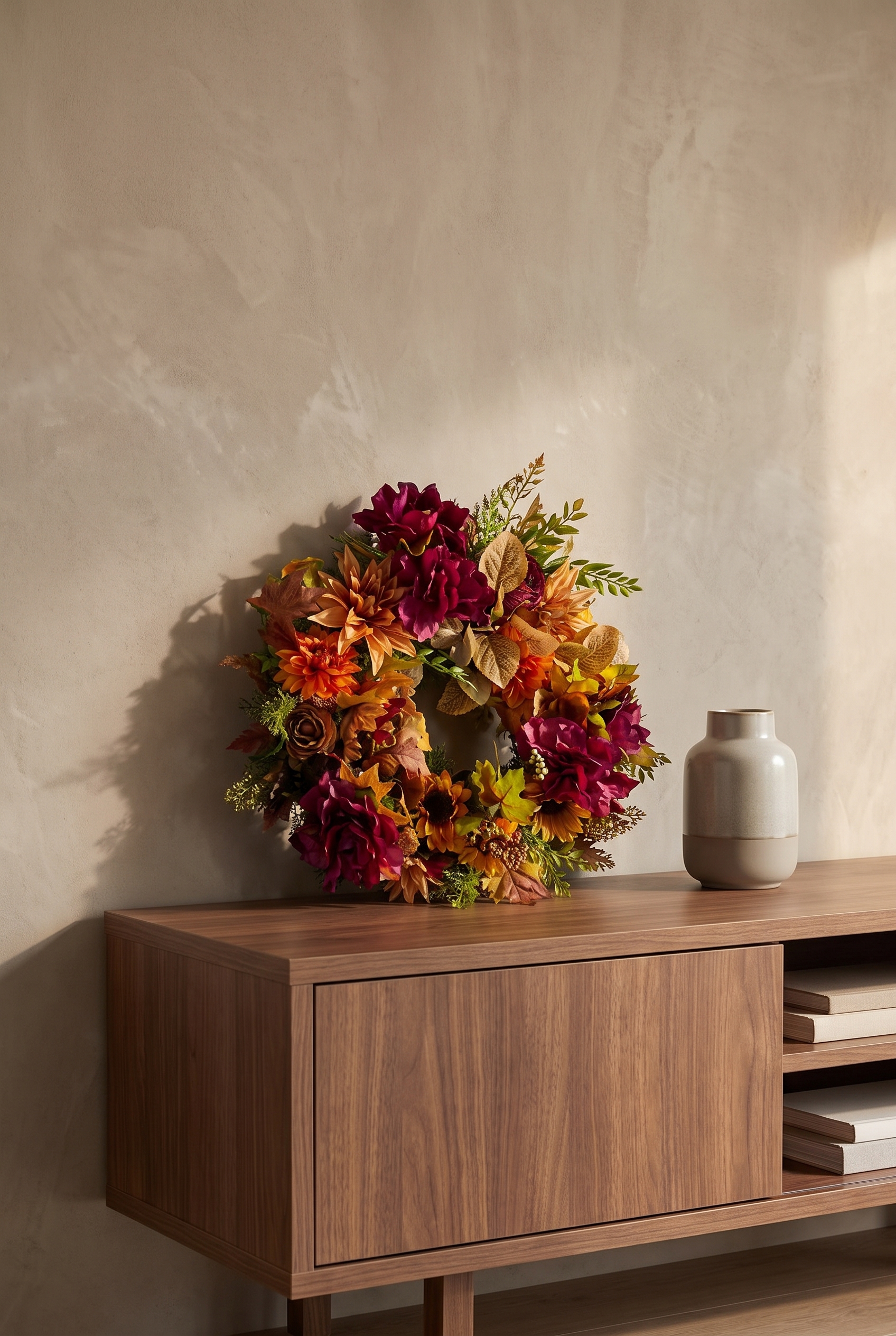 Autumn leaves indoors