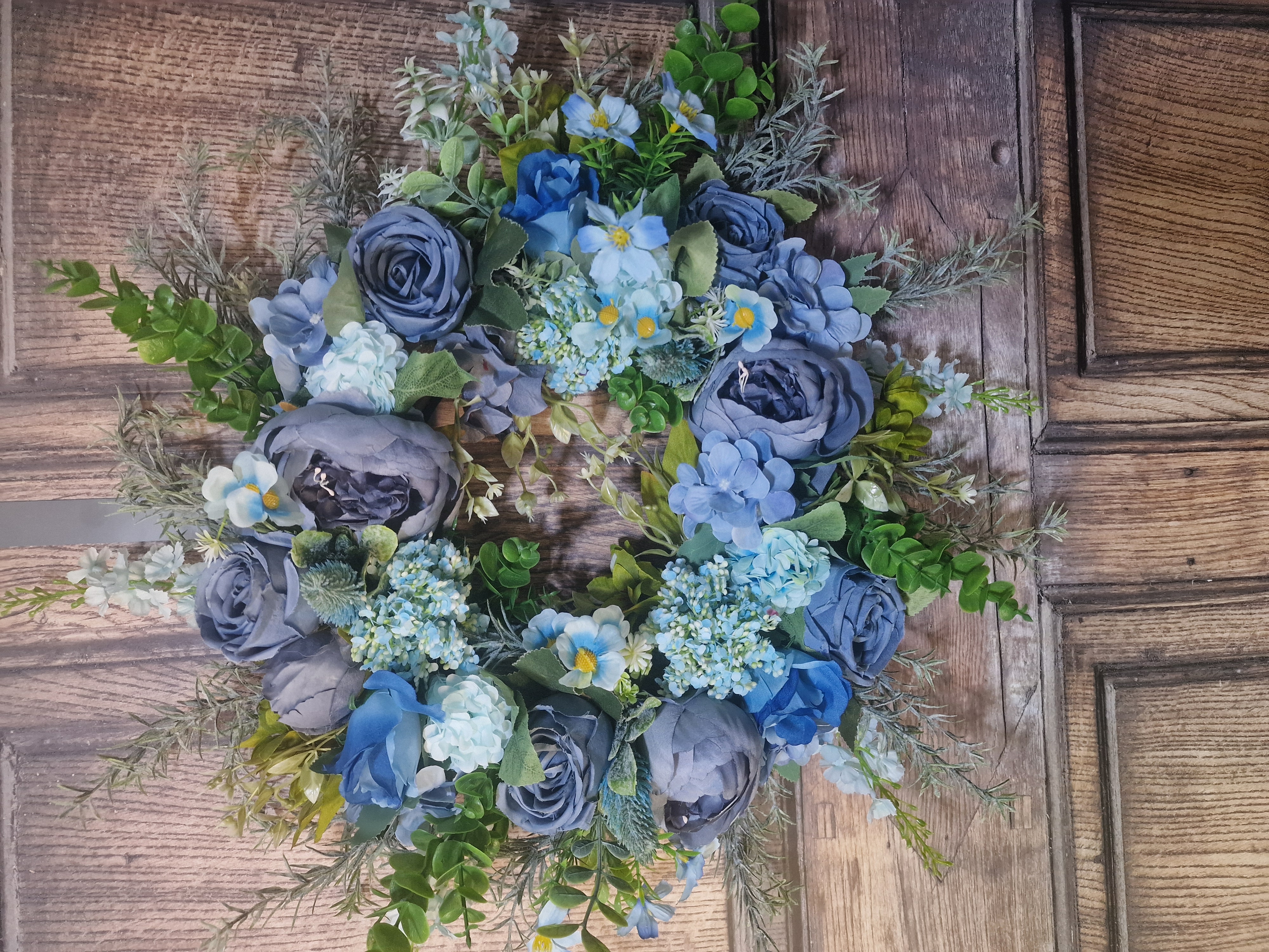 My Blue Heaven - Handcrafted by Steve's Wreath Decs