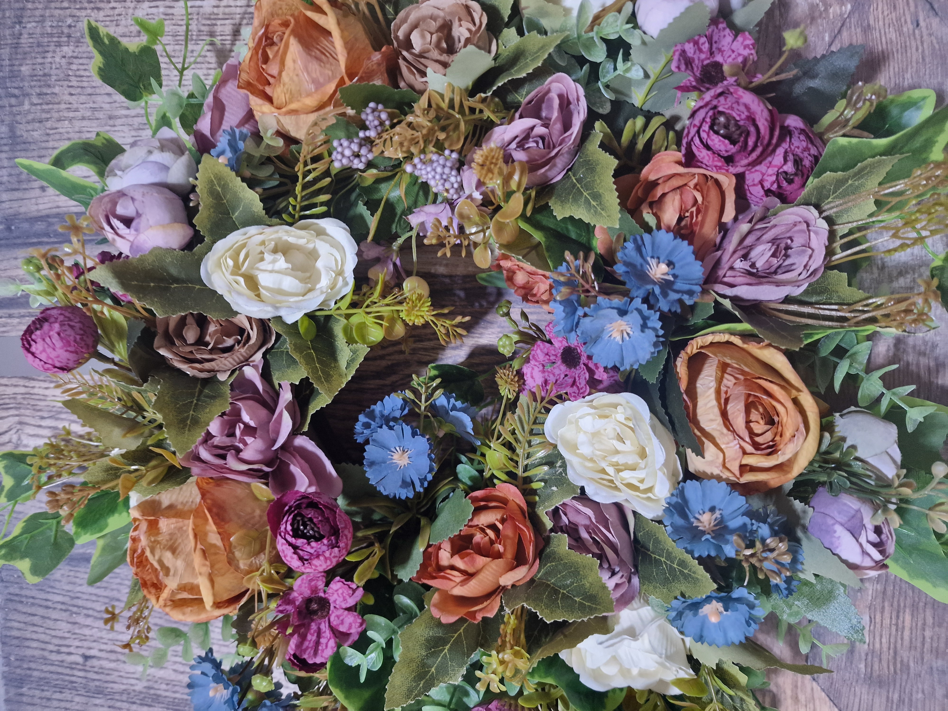 Rust Ranunculas Rose - Handcrafted by Steve's Wreath Decs