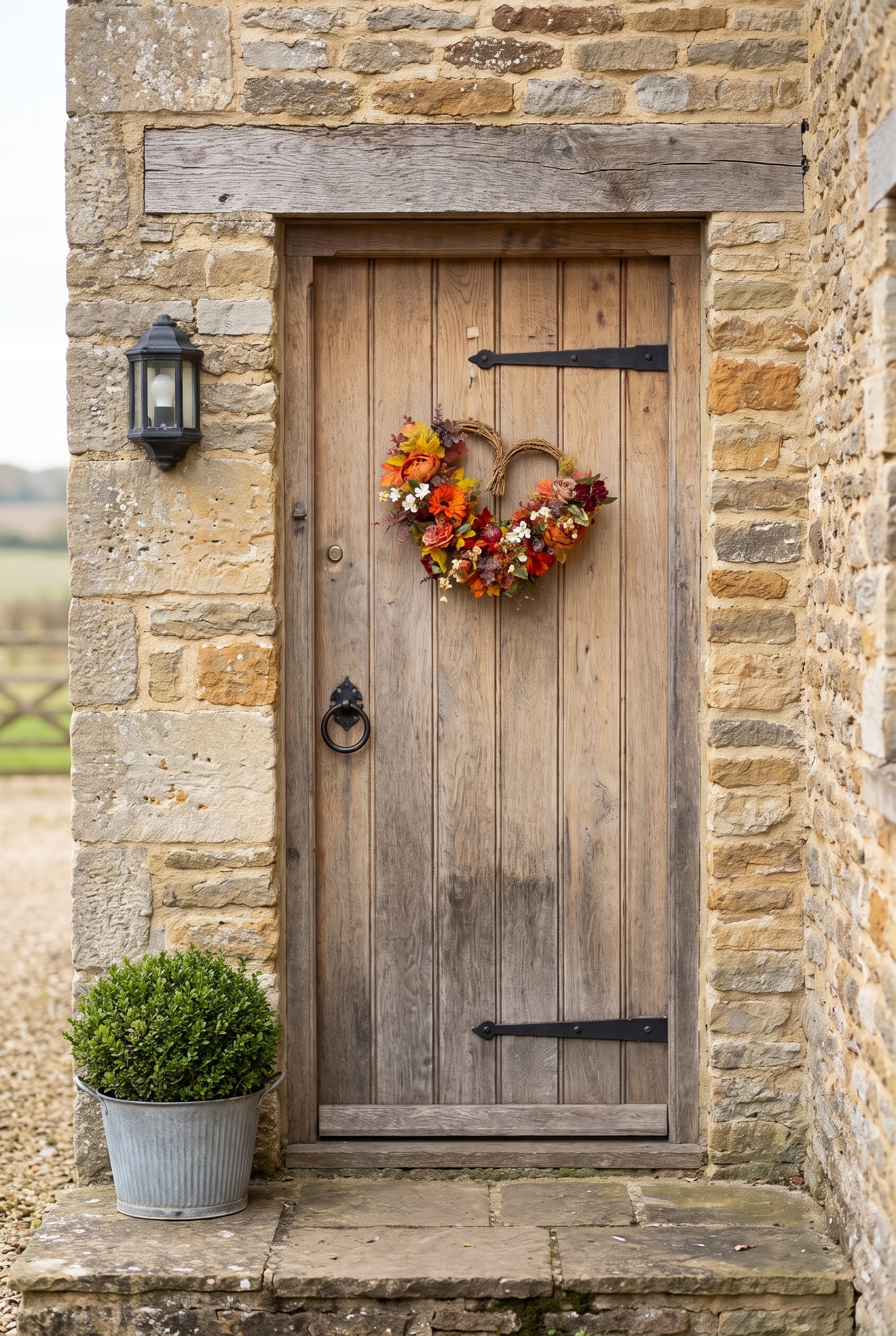 Autumn Abundance on a front door