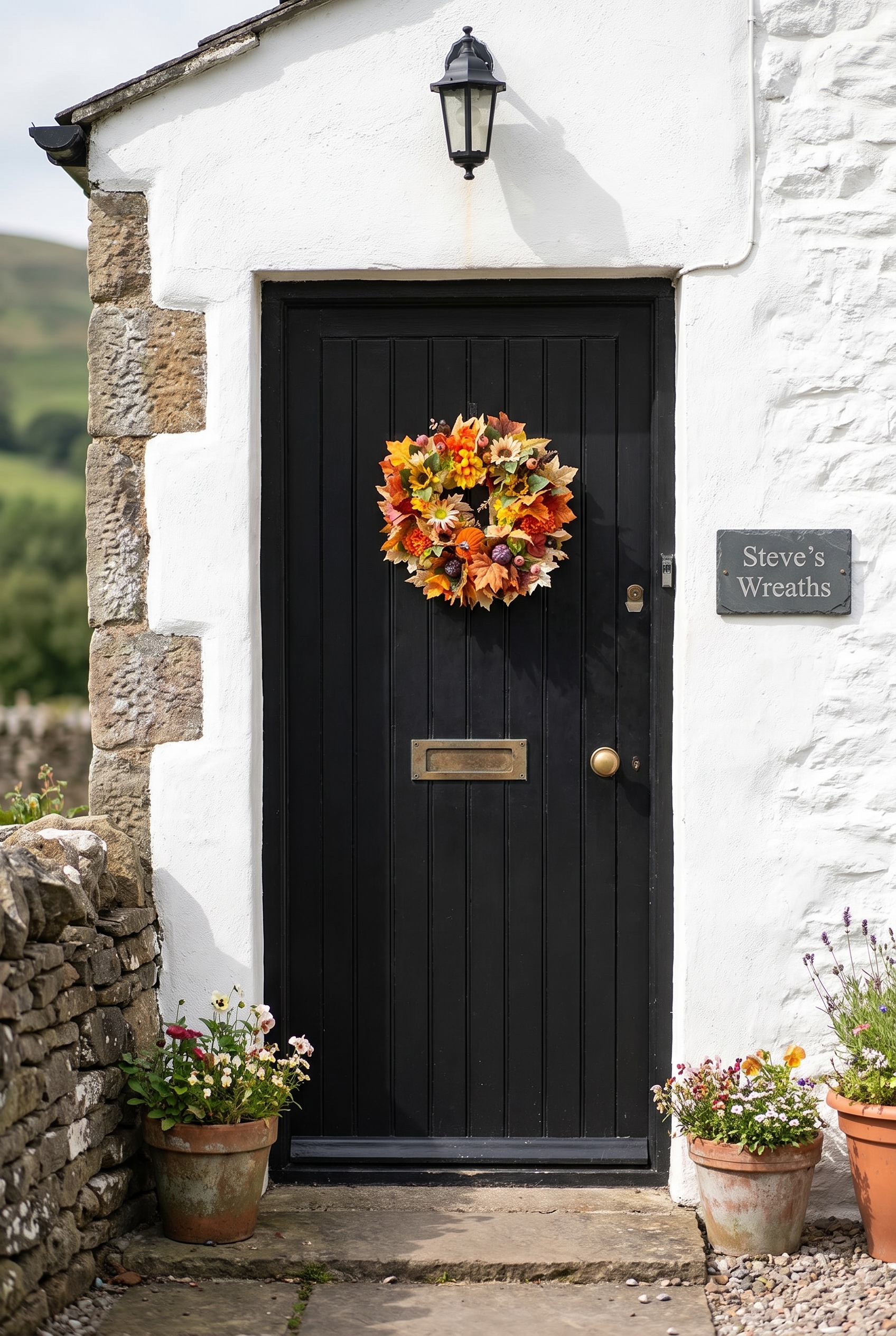 Pumpkin Promise on a front door