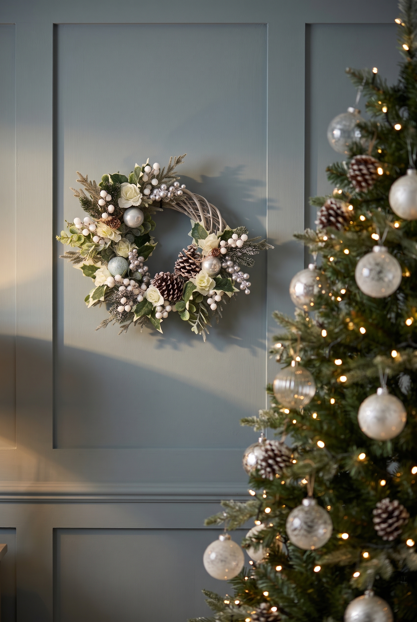 Winter Wonderland Wreath indoors