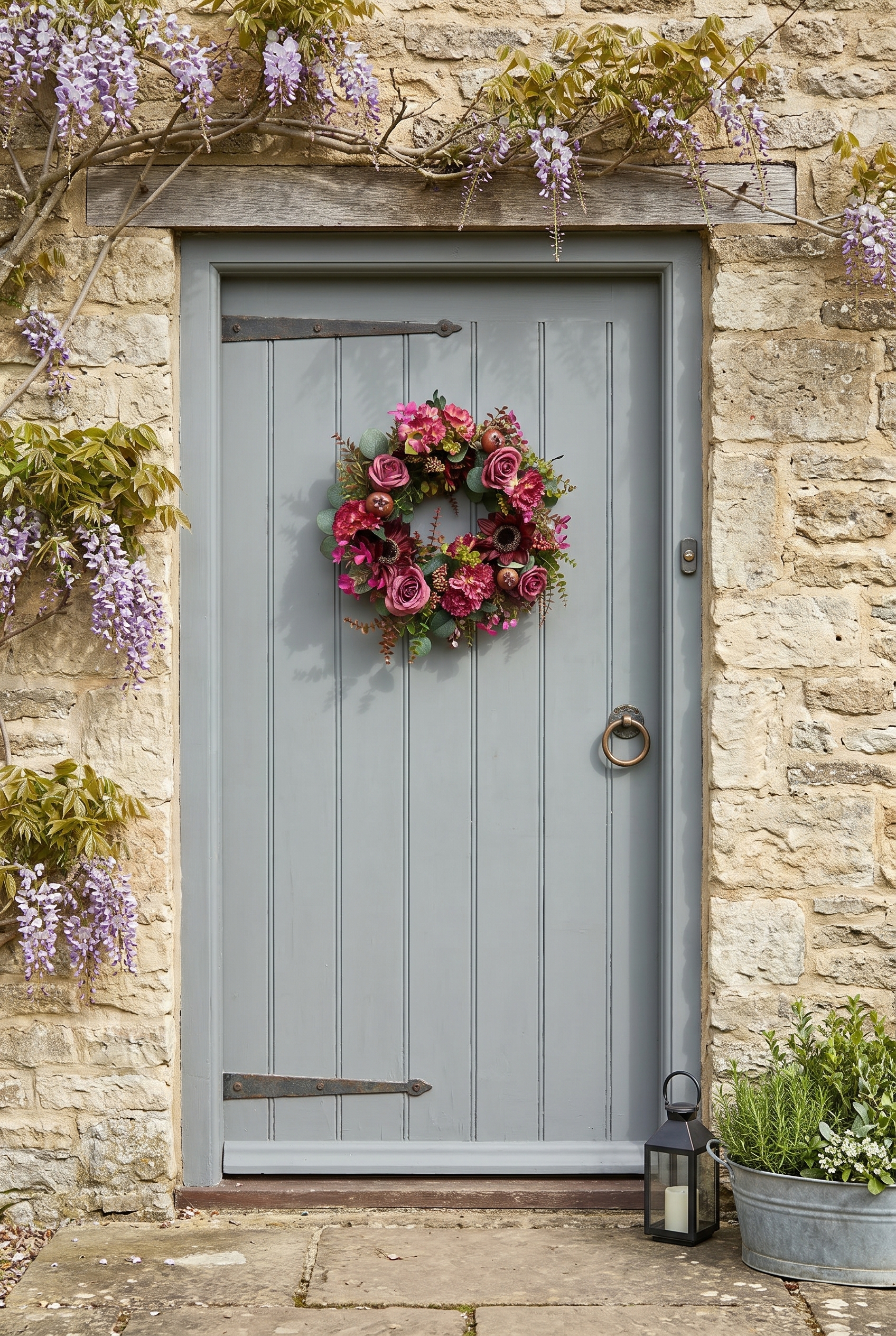 Who says Autumn can't be Burgundy on a front door