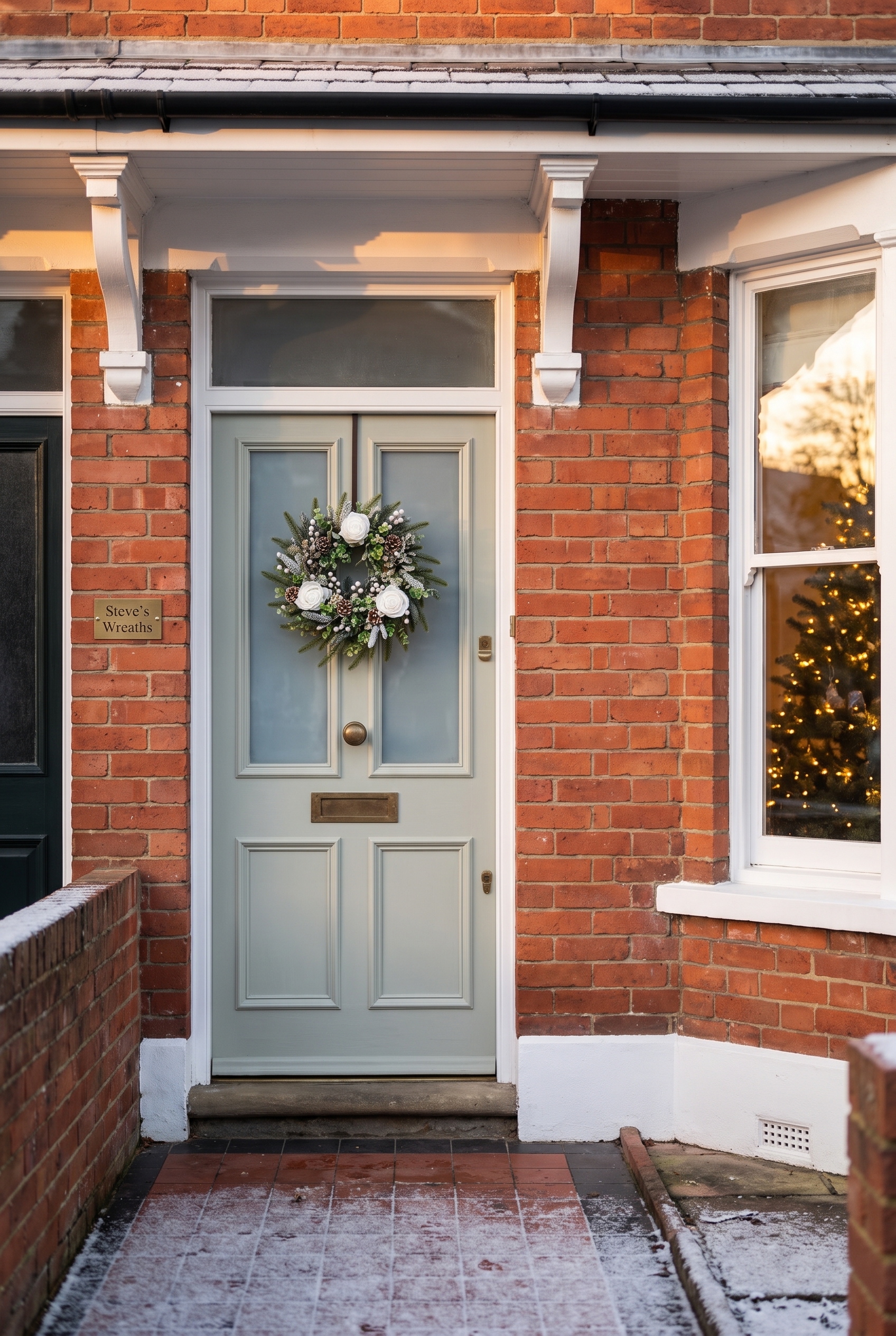Snow White on a front door