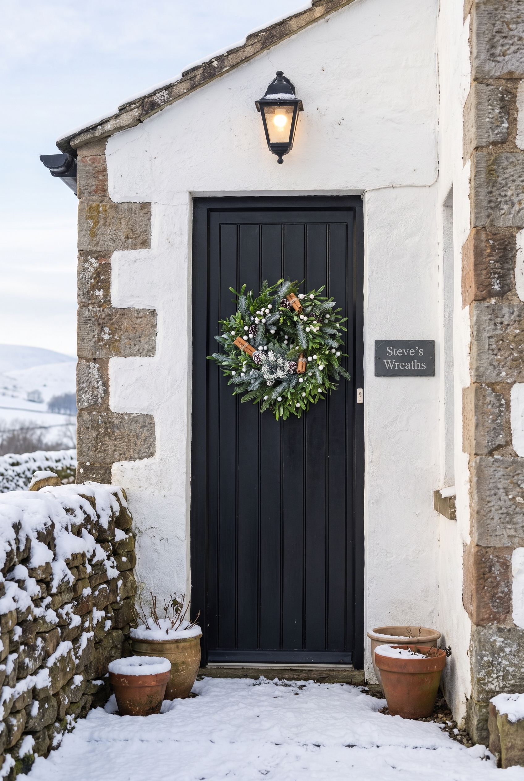 I'll provide the Mistletoe ...you provide the Wine on a front door