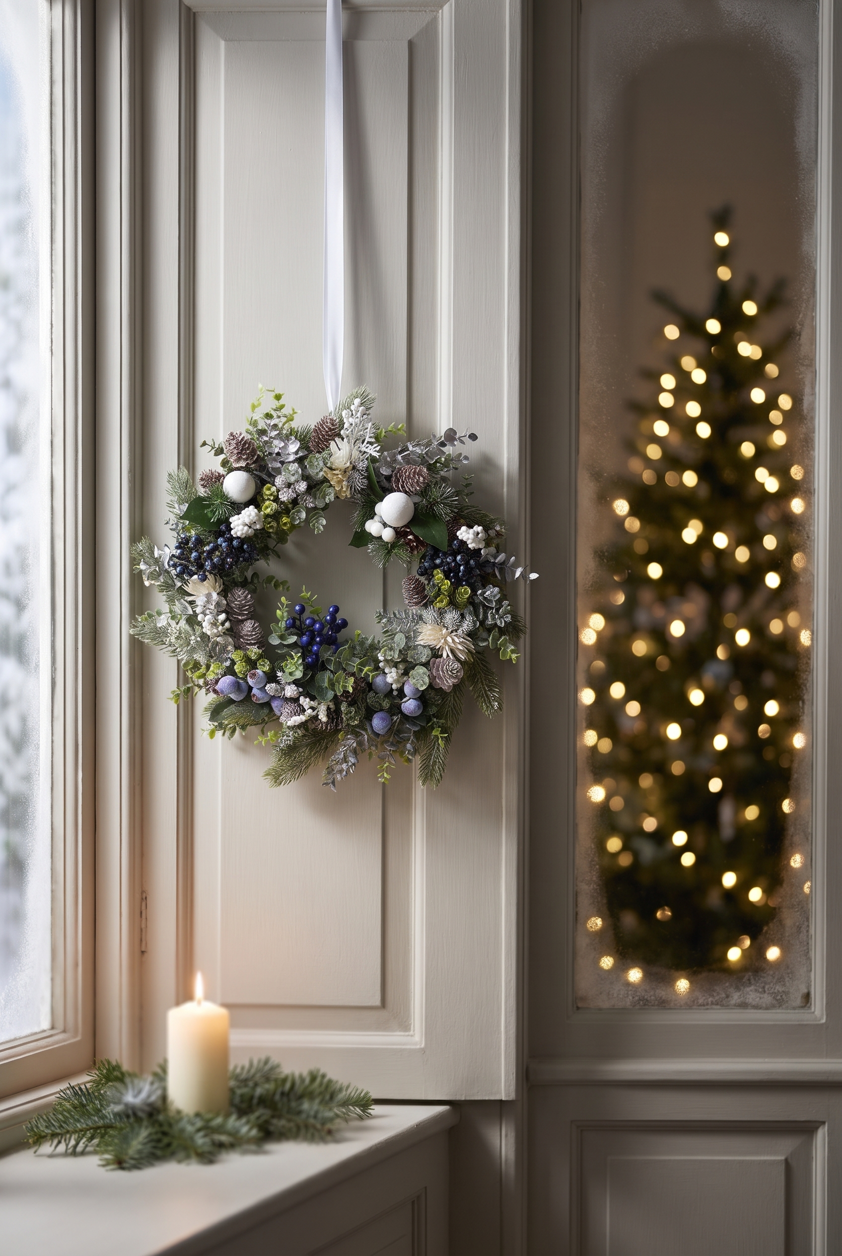 Blueberry Christmas indoors