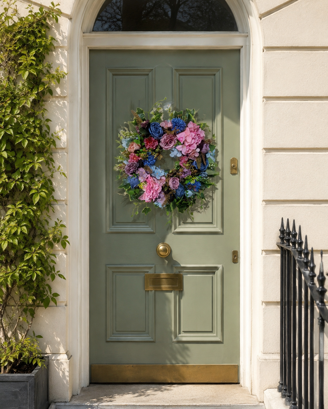 Dusty Rose and Blue Hydrangea