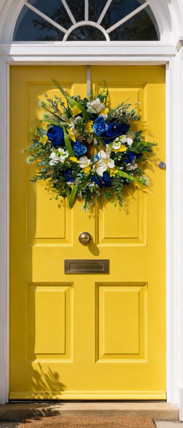 Spring Peony and Narcissus Wreath