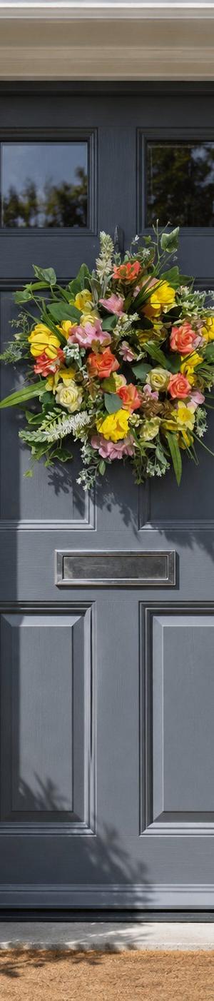 Sunlit Petals Wreath
