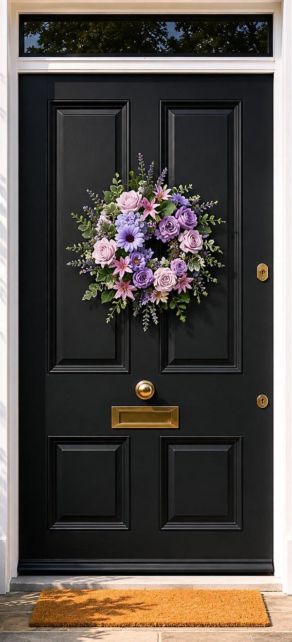 Lavender Elegance Floral Wreath