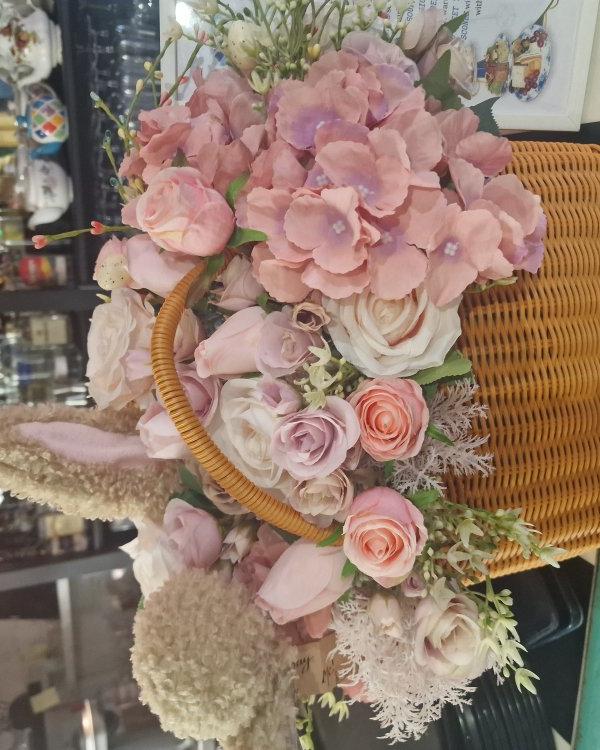 Bunny Floral Basket