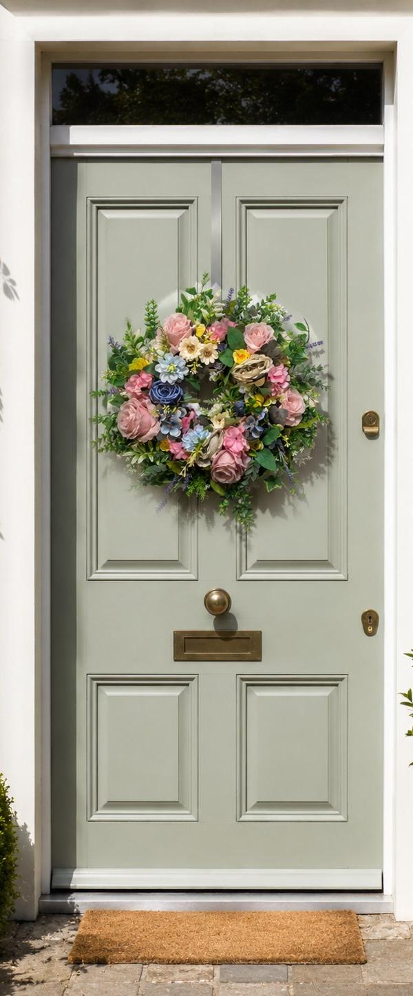 Springtime Elegance Floral Wreath
