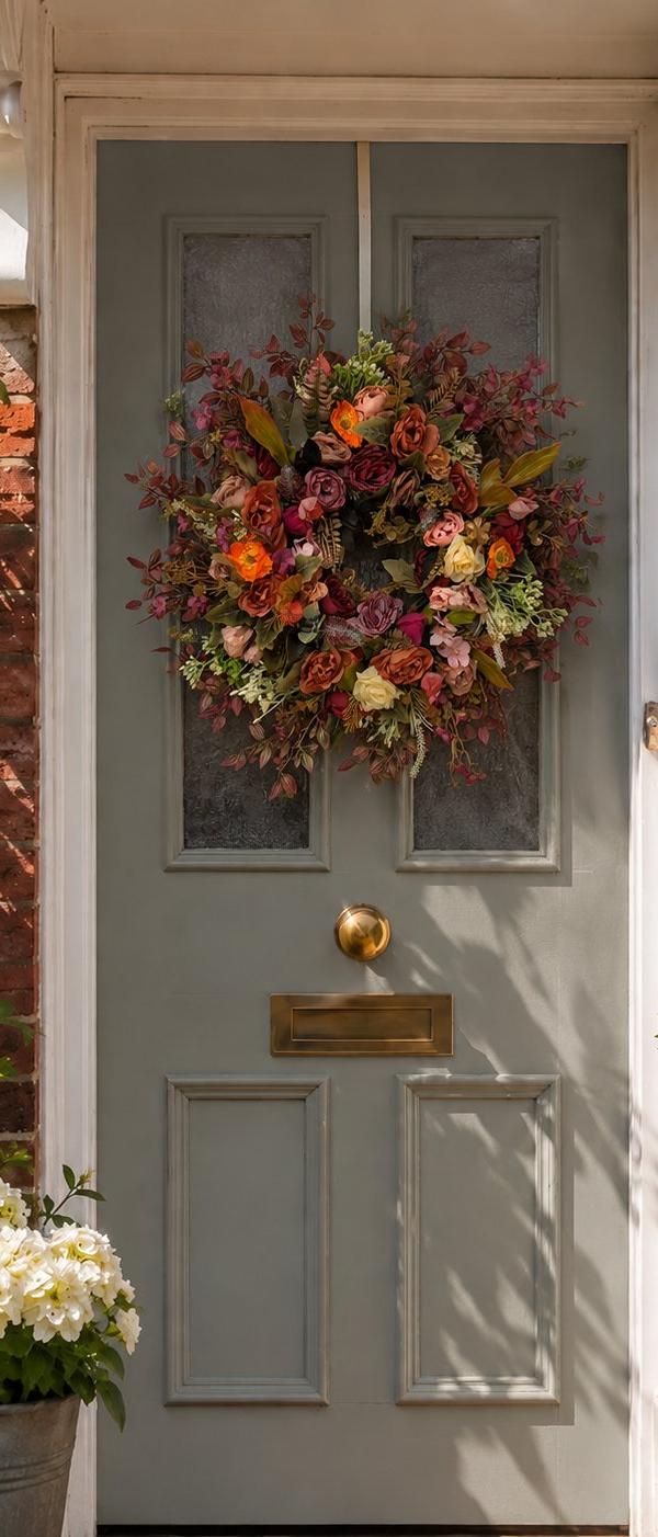 Burgundy and Rust, Roses and Peonies