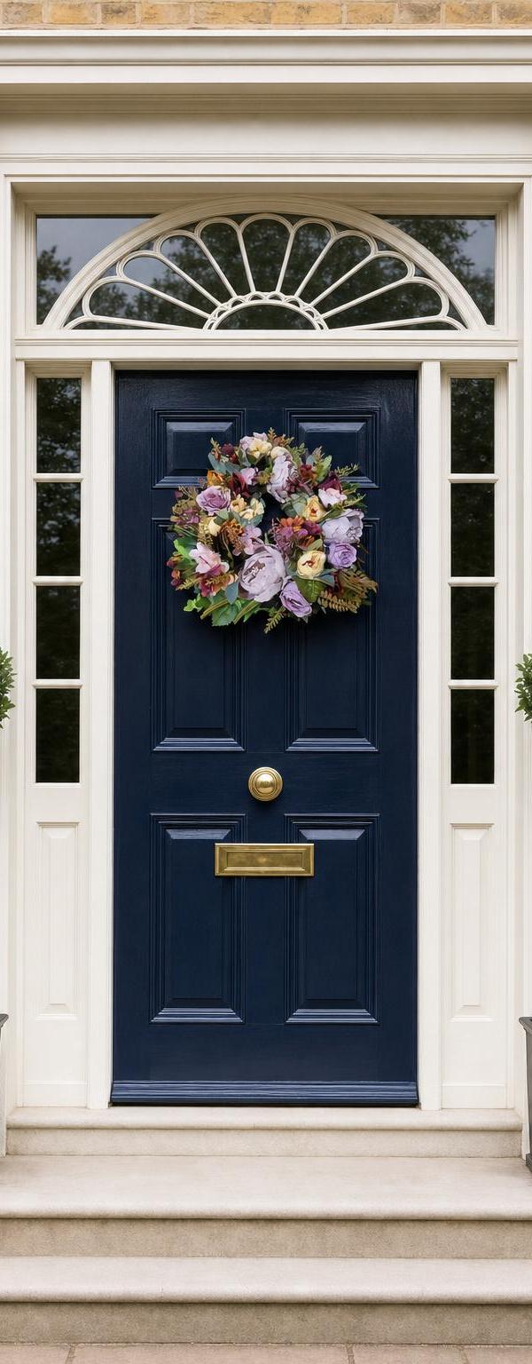 Blush and Autumnal Peony Wreath