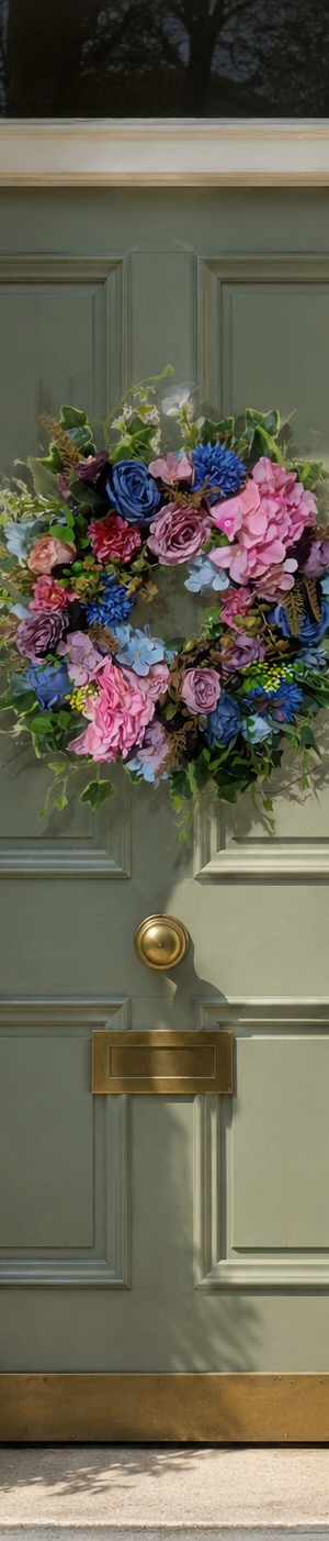 Dusty Rose and Blue Hydrangea