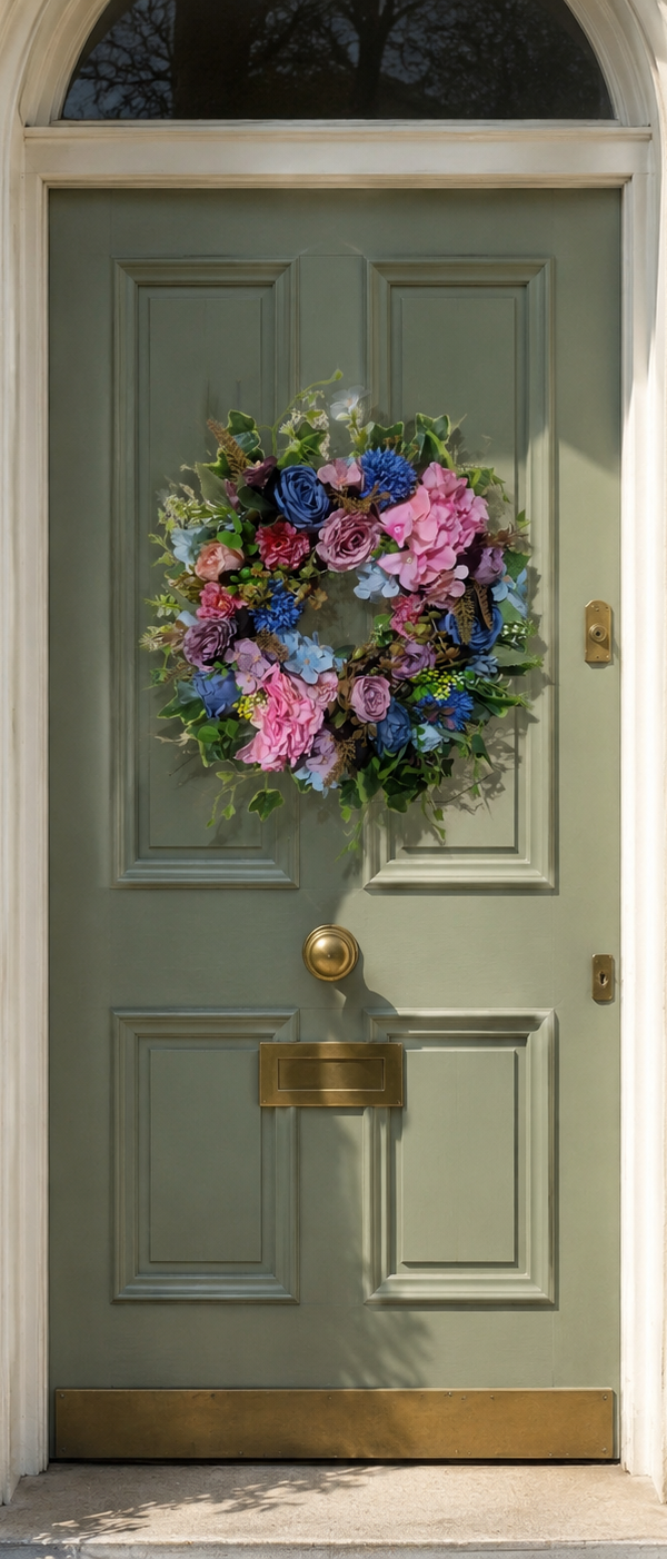Dusty Rose and Blue Hydrangea